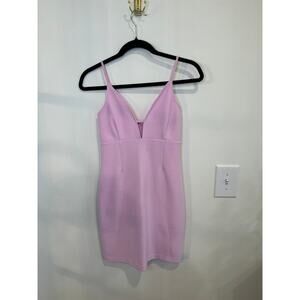 Abercrombie & Fitch Pink Bodycon Mini Dress Slip Y2K Barbiecore Date Night XS